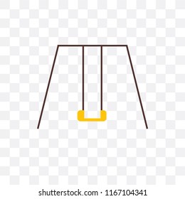 Swing vector icon isolated on transparent background, Swing logo concept
