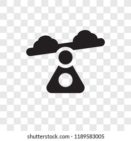 Swing vector icon isolated on transparent background, Swing transparency logo concept