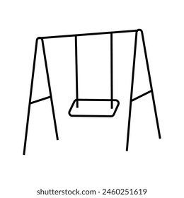 Swing. Vector illustration in doodle style.