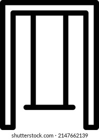 swing Vector illustration on a transparent background. Premium quality symbols. Stroke vector icon for concept and graphic design.