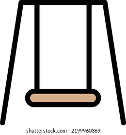 swing Vector illustration on a transparent background.Premium quality symmbols.Stroke vector icons for concept and graphic design.