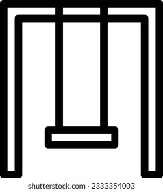 swing Vector illustration on a transparent background. Premium quality symbols. Stroke vector icon for concept and graphic design.