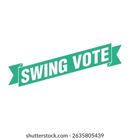 Swing Vote Letter Rubber Stamp Template Design