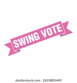 Swing Vote Letter Rubber Stamp Template Design