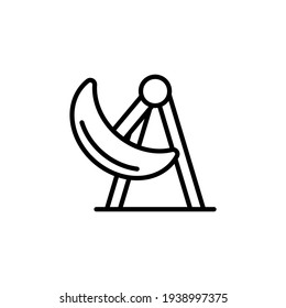 Swinging Boat Symbol in Vektorgrafik. Logotyp