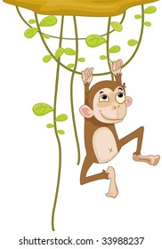 swinging monkey
