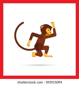Swinging monkey icon