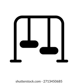 Ilustración de diseño de símbolo de Vector de icono de columpios