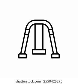 swings playground icon sign vector