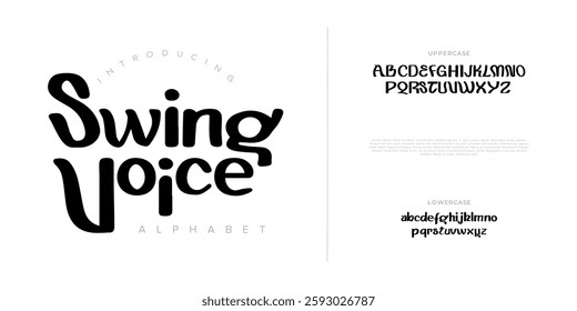 Swingvoice font Calligraphy Logotype Script Brush Font Type Font lettering handwritten