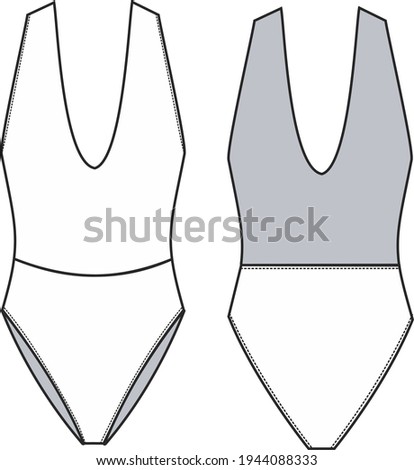 Swinsuit open in the back 