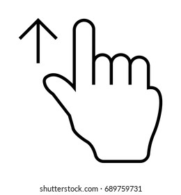 Swipe up 