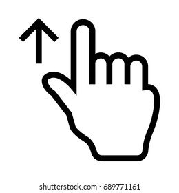 Swipe up 