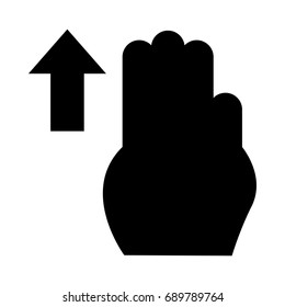 Swipe up 