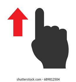 Swipe up 