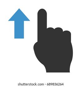 Swipe up 