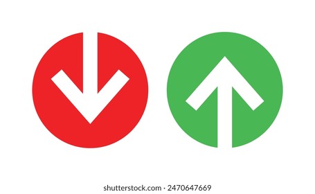 Swipe up arrow icon set. Up  Down and left right Arrows sign on white background. 