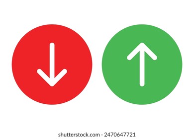 Swipe up arrow icon set. Up  Down and left right Arrows sign on white background. 