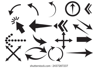 Swipe up arrow icon set. Swipe up, Buttons for social media with business infographic. Arrow icons. Arrows set up pointer right curve down direction left cursor button label next page web interface.