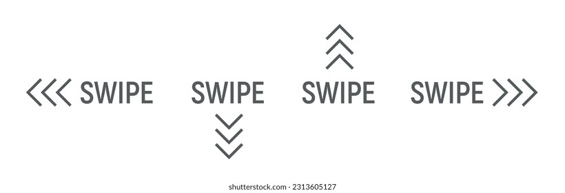 Swipe up arrow vector icon. Social media story drag button sign action graphic design app ui shape swipe up