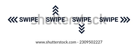 Swipe up arrow vector icon. Social media story drag button sign action graphic design app ui shape swipe up