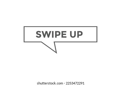 Swipe up button web banner templates. Vector Illustration

