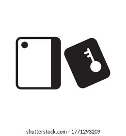 Swipe Card Reader With Keypad solid icon, security access and electronic lock, vector graphics a glyph pattern