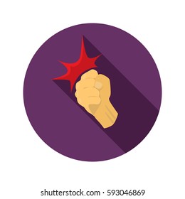 Swipe color flat icon for web and mobile design
