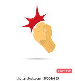 Swipe color flat icon for web and mobile design