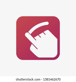 swipe concept logo vector, a minimalist logo with a modern color scheme.