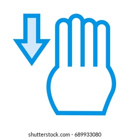 Swipe down 
