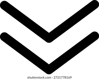 Deslice hacia abajo el conjunto de iconos. Flecha abajo símbolo de Botón. Desliza el dedo hacia abajo para ver historias de redes sociales. Desplácese hacia abajo por el pictograma. Vector