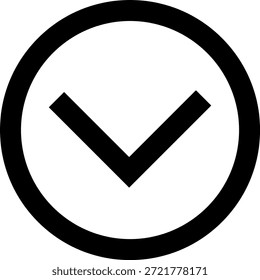 Deslice hacia abajo el conjunto de iconos. Flecha abajo símbolo de Botón. Desliza el dedo hacia abajo para ver historias de redes sociales. Desplácese hacia abajo por el pictograma. Vector
