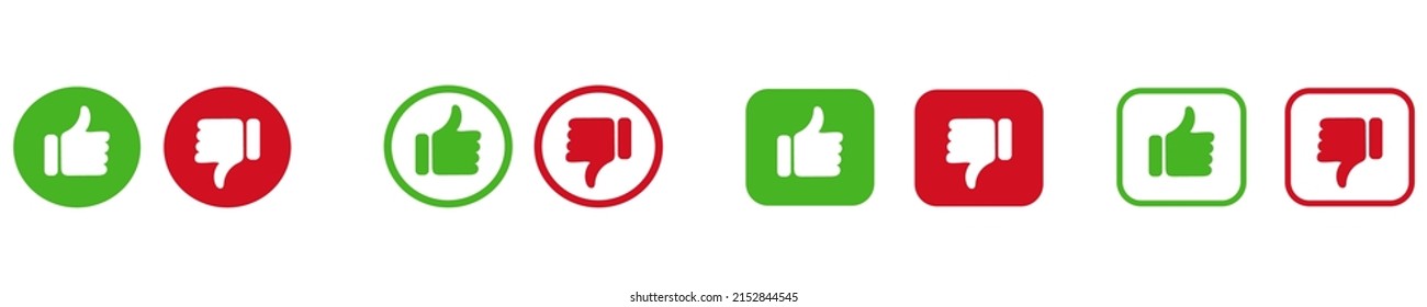 Swipe up and down the red and green icons. Isolated on white background. Vector illustration. eps10