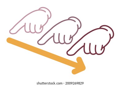 Swipe finger icon , vector illustration 