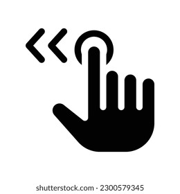 gráfico vectorial de la ilustración de icono de glifo de swift