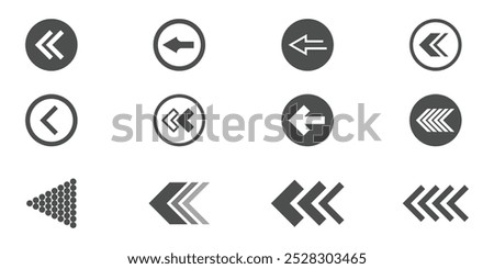 Swipe icon. Arrows big black set icons, arrow icon, modern simple arrows, arrow vector collection cursor.