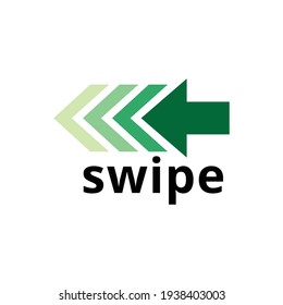 Icono de swipe de botones para medios sociales. Flechas negras, botones e iconos web para publicidad y marketing en aplicaciones de medios sociales. Desplazarse o girar hacia arriba