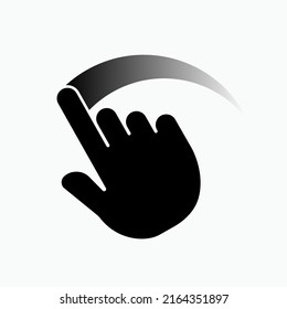 Swipe Icon. Finger Gesture Symbol - Vector.