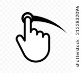 Swipe icon. Screen swipe. Swipe scroll. Button with black swipe icon for mobile app design. Vector EPS 10