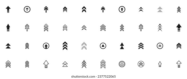 Swipe up icon set. Up arrow button symbol. Swipe Up icons for social media stories. Scroll pictogram. Arrow up buttons for advertising and marketing. Suitable for apps and websites ui designs. Vector