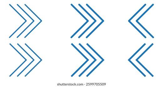 Swipe icon set. Swipe up arrow icons. Arrow buttons for social media. Scroll pictogram. Web icons. Vector illustration.