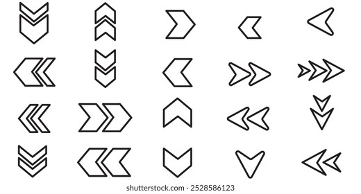 swipe up icon set , arrow icon , vector illustration on a white background 