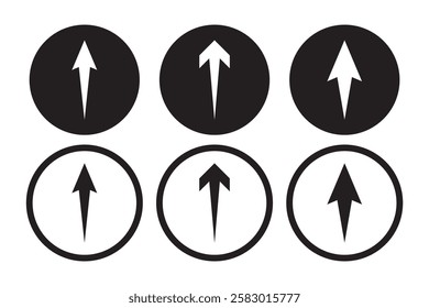 Swipe up icon set isolate on white background.