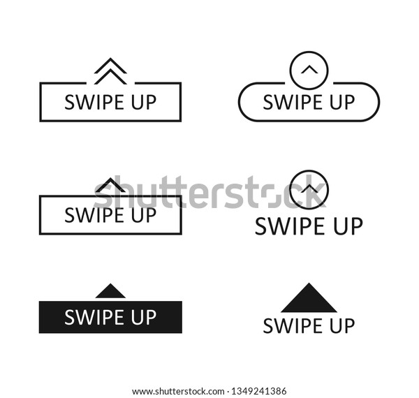 Swipe Icon Set Isolated On Background Stock Vector (Royalty Free ...