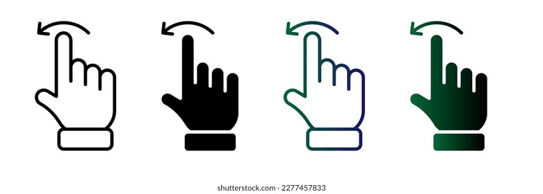Swipe icon. sign for mobile concept and web design. vector illustration