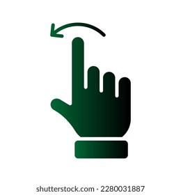 Icono de Swipe. inicio de sesión para concepto móvil y diseño web. ilustración vectorial