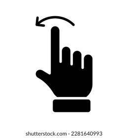 Swipe icon. sign for mobile concept and web design. vector illustration