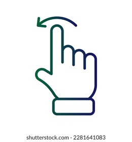 Icono de Swipe. inicio de sesión para concepto móvil y diseño web. ilustración vectorial