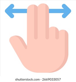 Símbolo de icono de deslizamiento. Ilustración vectorial.